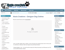 Tablet Screenshot of alexiscreationsonline.com